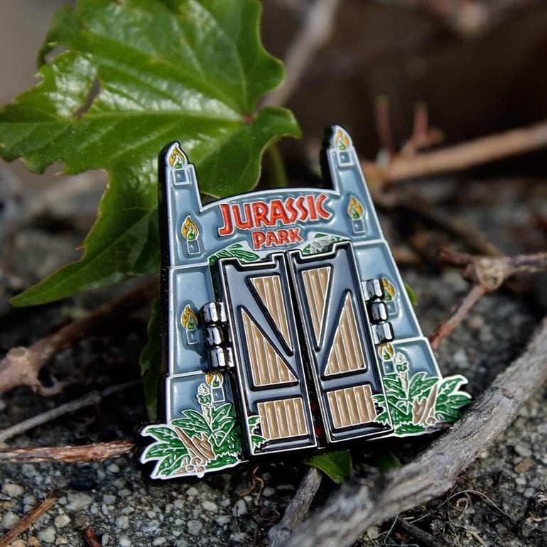 Jurassic Park Gate Enamel Pin Han Cholo 